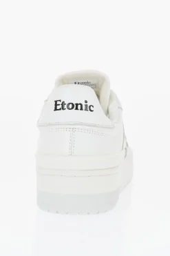 Sneakers Basse in Pelle a Tinta Unita con Logo a Contrasto>Etonic Clearance