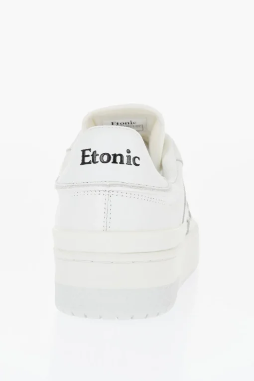 Sneakers Basse in Pelle a Tinta Unita con Logo a Contrasto>Etonic Clearance