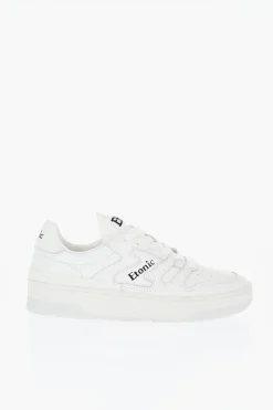 Sneakers Basse in Pelle a Tinta Unita con Logo a Contrasto></noscript>Etonic Clearance