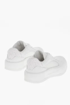 Clearance Sneakers Basse in Pelle con Inserti in Canvas Donna Sneaker
