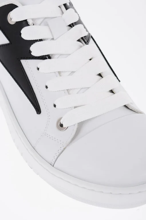 Sneakers basse In Pelle con Dettaglio in Suede e Piercing>Neil Barrett Discount