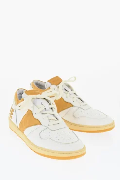 Sneakers Basse in Pelle con Logo in Suede>Rhude Online