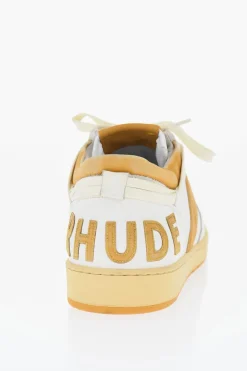 Sneakers Basse in Pelle con Logo in Suede>Rhude Online