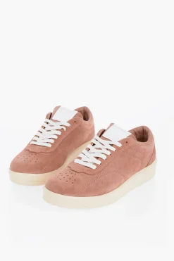 Hot Sneakers Basse in Suede con Suola in Gomma Uomo Sneaker