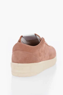 Hot Sneakers Basse in Suede con Suola in Gomma Uomo Sneaker