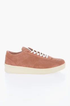 Hot Sneakers Basse in Suede con Suola in Gomma Uomo Sneaker