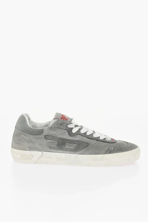 Clearance Sneakers Basse S-LEROJI in Tinta Unita con Rifiniture in Camoscio Uomo Sneaker