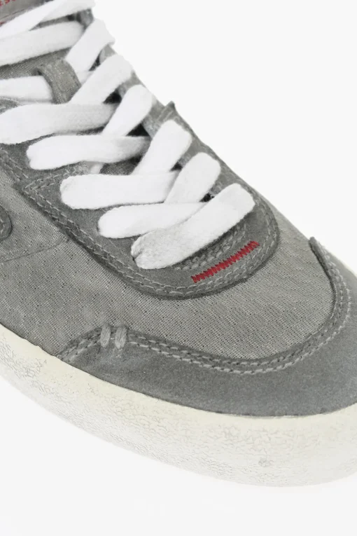 Clearance Sneakers Basse S-LEROJI in Tinta Unita con Rifiniture in Camoscio Uomo Sneaker