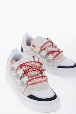 Discount Sneakers Basse TICINELLA in Camoscio e Tessuto con Maxi Lacci Uomo Sneaker