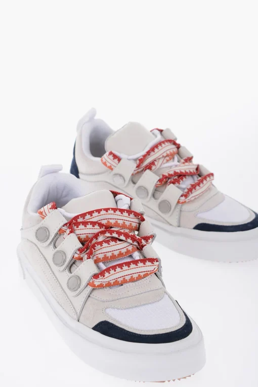 Discount Sneakers Basse TICINELLA in Camoscio e Tessuto con Maxi Lacci Uomo Sneaker