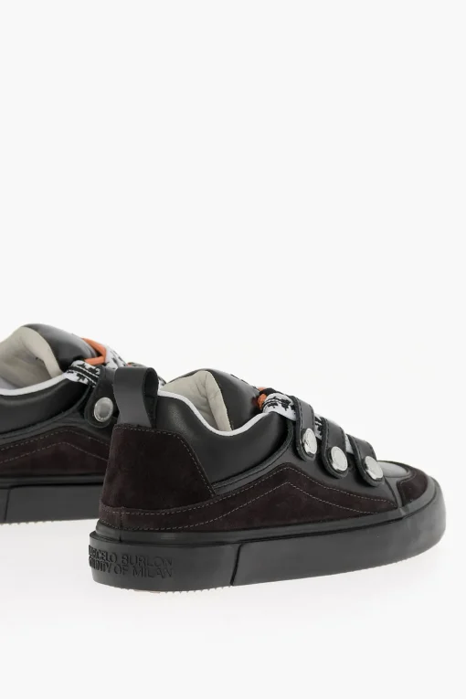 Outlet Sneakers Basse TICINELLA in Pelle con Maxi Lacci Uomo Sneaker