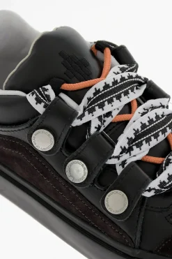 Outlet Sneakers Basse TICINELLA in Pelle con Maxi Lacci Uomo Sneaker