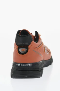 Fashion Sneakers Basse 990v4 in Pelle Uomo Sneaker