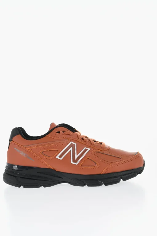 Fashion Sneakers Basse 990v4 in Pelle Uomo Sneaker