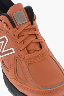 Fashion Sneakers Basse 990v4 in Pelle Uomo Sneaker