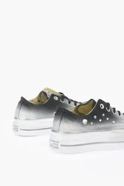 Sneakers Glitterate con Platform 4cm>Converse Hot