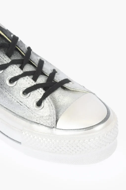 Sneakers Glitterate con Platform 4cm>Converse Hot