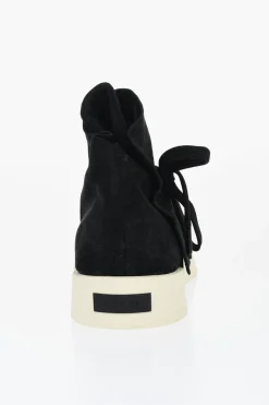 Fashion Sneakers High-Top In Pelle Con Dettagli In Perline Uomo Sneaker