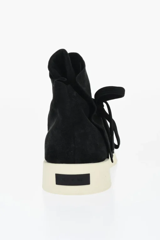 Fashion Sneakers High-Top In Pelle Con Dettagli In Perline Uomo Sneaker