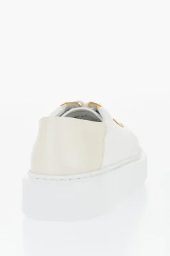 Hot Sneakers in Pelle Martellata con Design Bicolore Donna Sneaker