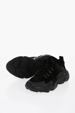 Fashion Sneakers in Suede HAIRY con Suola Chunky Donna Sneaker