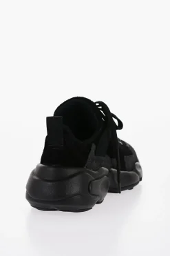 Fashion Sneakers in Suede HAIRY con Suola Chunky Donna Sneaker