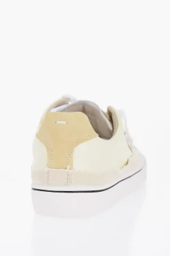 Online Sneakers Low-Top In Pelle Con Dettagli Raw-Cut Donna Sneaker