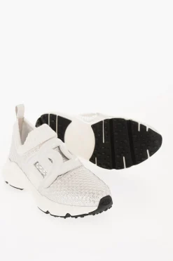 Sneakers Slip On Basse in Tessuto con Monogram in Pelle>Tod's Online