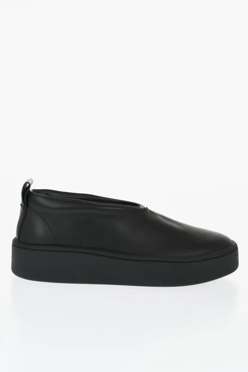 Sneakers Slip-on in Pelle con Suola in Gomma>Jil Sander Outlet