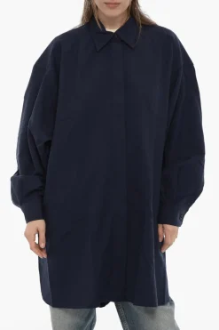 Soprabito LINDA in Lana con Abbottonatura Nascosta>Destin Fashion
