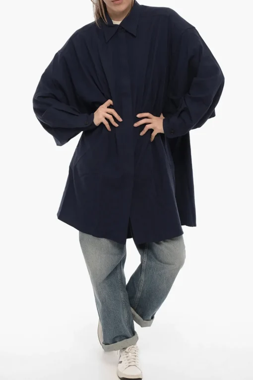 Soprabito LINDA in Lana con Abbottonatura Nascosta>Destin Fashion