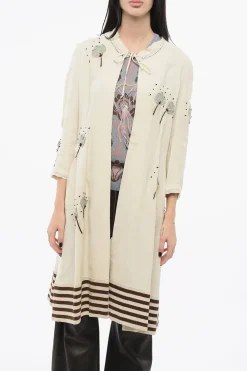 New Sovrabito FIORI Ricamato con Maniche 3/4 Donna Vestiti