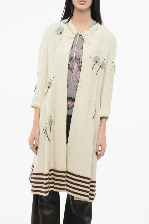 New Sovrabito FIORI Ricamato con Maniche 3/4 Donna Vestiti
