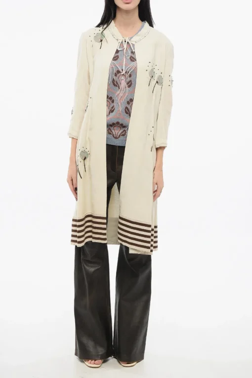 New Sovrabito FIORI Ricamato con Maniche 3/4 Donna Vestiti