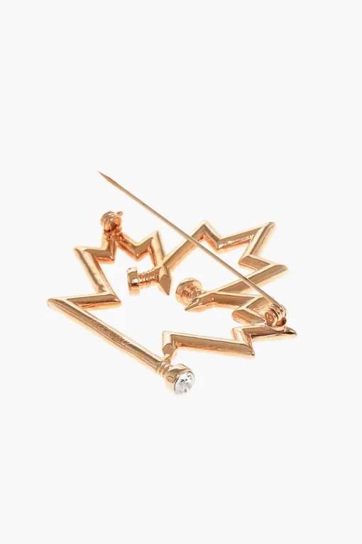 Discount Spilla a Motivo Iconico Effetto Dorato Donna Gioielli