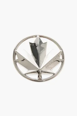 Clearance Spilla D2 LEAF in Metallo con Motivo Iconico Donna Gioielli