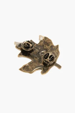 Spilla D2 LEAF in Metallo Effetto Dorato>Dsquared2 Outlet