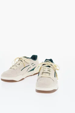 Best STAPLE SLIPSTREAM Sneakers Basse in Suede con Dettaglio Dorato Donna Sneaker