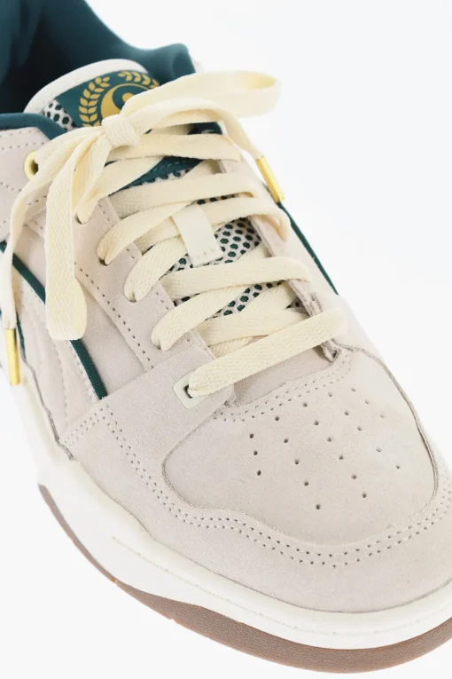 Best STAPLE SLIPSTREAM Sneakers Basse in Suede con Dettaglio Dorato Donna Sneaker