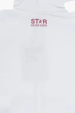 STAR Felpa Hoodie in Cotone con Dettagli Glitterati></noscript>Canada Goose Best
