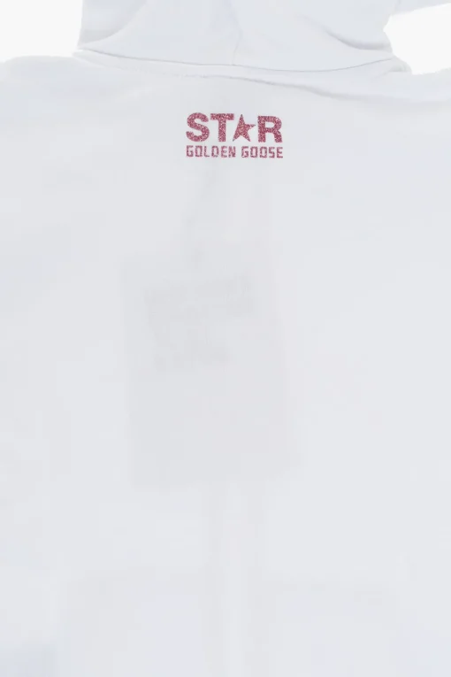 STAR Felpa Hoodie in Cotone con Dettagli Glitterati>Canada Goose Best
