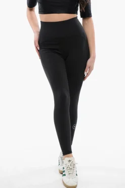 New STELLA McCARTNEY Leggings in Tessuto Stretch a Vita Alta Donna Pantaloni