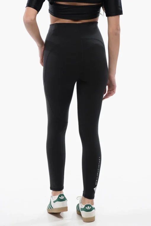 New STELLA McCARTNEY Leggings in Tessuto Stretch a Vita Alta Donna Pantaloni