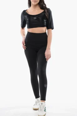 New STELLA McCARTNEY Leggings in Tessuto Stretch a Vita Alta Donna Pantaloni