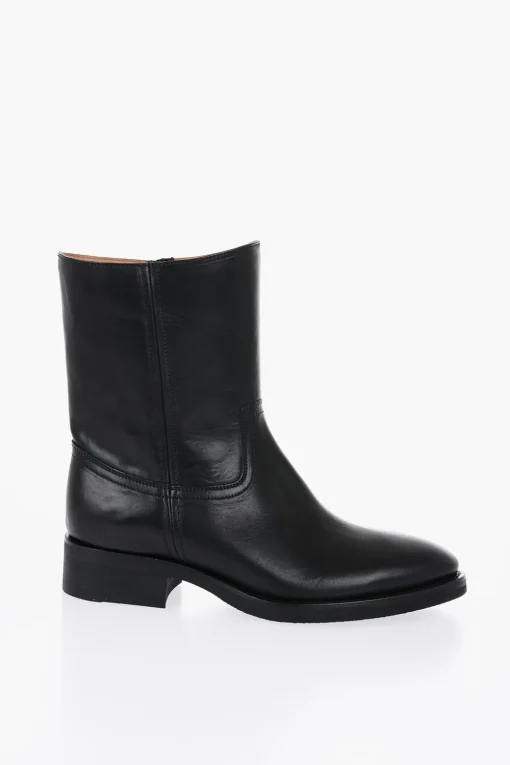 Fashion Stivale In Pelle Effento Vintage Uomo Stivali
