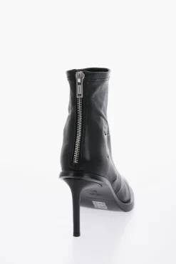 Stivaletti a Calzino HEDY in Pelle con Cuciture 8cm>Ann Demeulemeester New