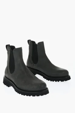 Stivaletti Chelsea in Camoscio Effetto Vintage>Woolrich Hot