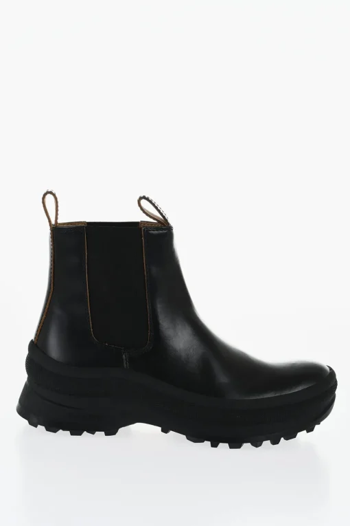 Stivaletti Chelsea In Pelle Con Suola Vibam>Jil Sander Best