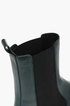Clearance Stivaletti Chelsea in Pelle con Suola Chunky Donna Stivali