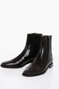 Clearance Stivaletti Chelsea In Pelle Uomo Stivali
